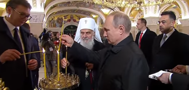 Председник Путин честитао јубилеј патријарху Иринеју