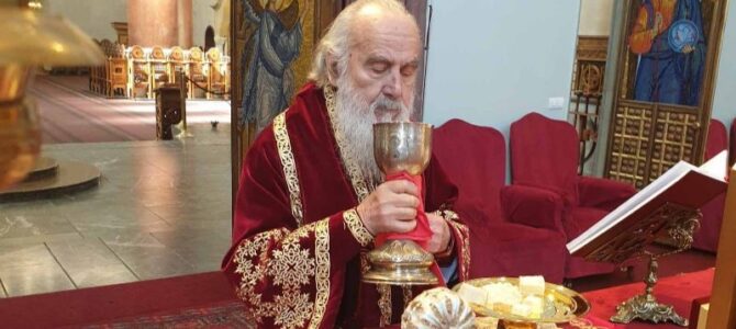 Патријарх српски г. Иринеј на Цвети богослужио у Марковој цркви