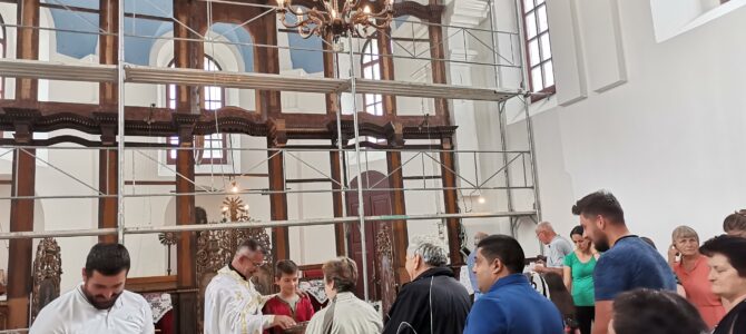 Литургијско сабрање у цркви Свете Петке у Бољевцима – почетак Госпојинског поста