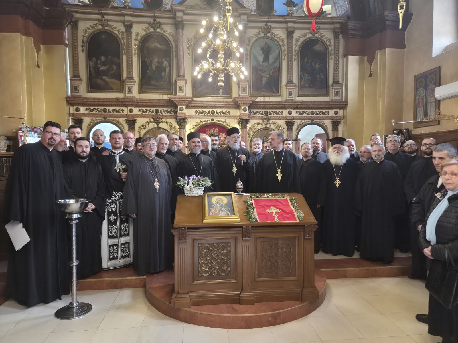 Света Литургија пређеосвећених Дарова у Старој Пазови 